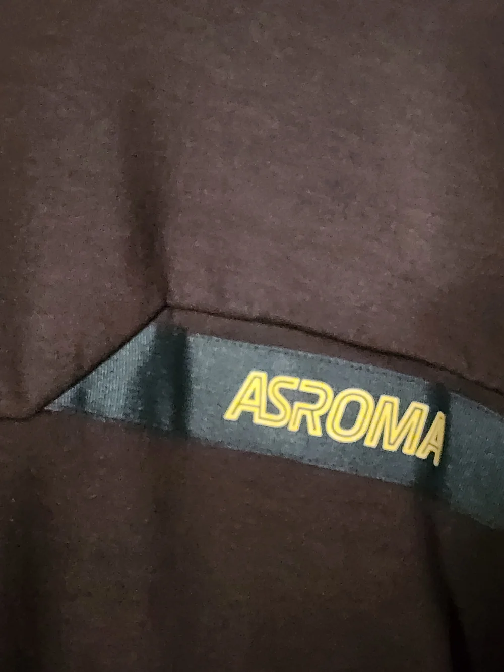 Roma Brown ASROMA Logo Sweatshirt Label Detail